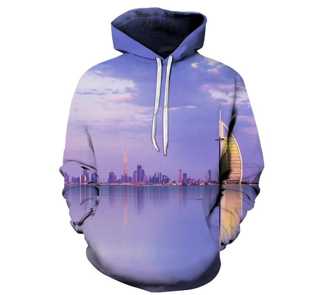 Beautiful Dubai - 3D Printed Pullover Hoodie
