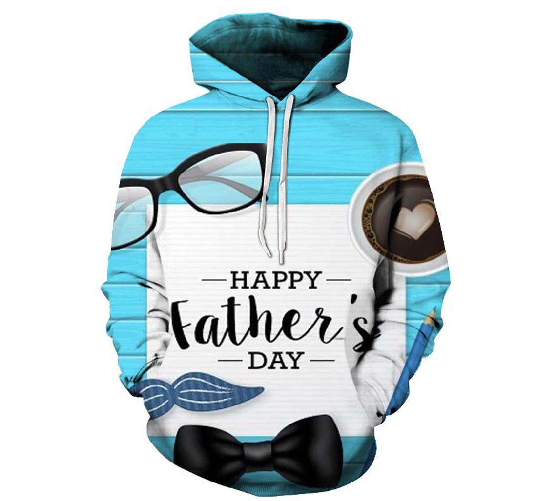 Personalized Happy Father's Day - 3D Printed Pullover Hoodie