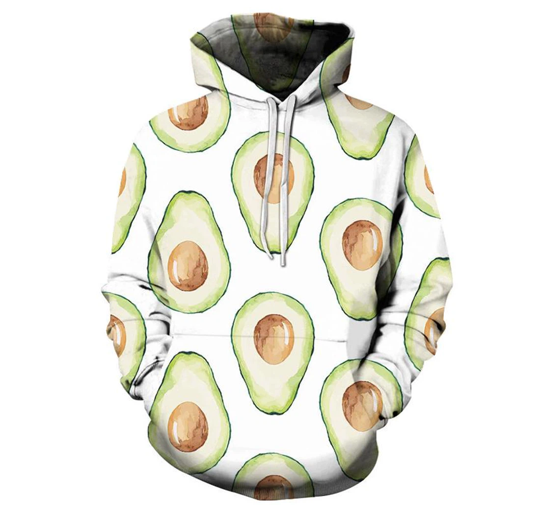 Avocado - 3D Printed Pullover Hoodie