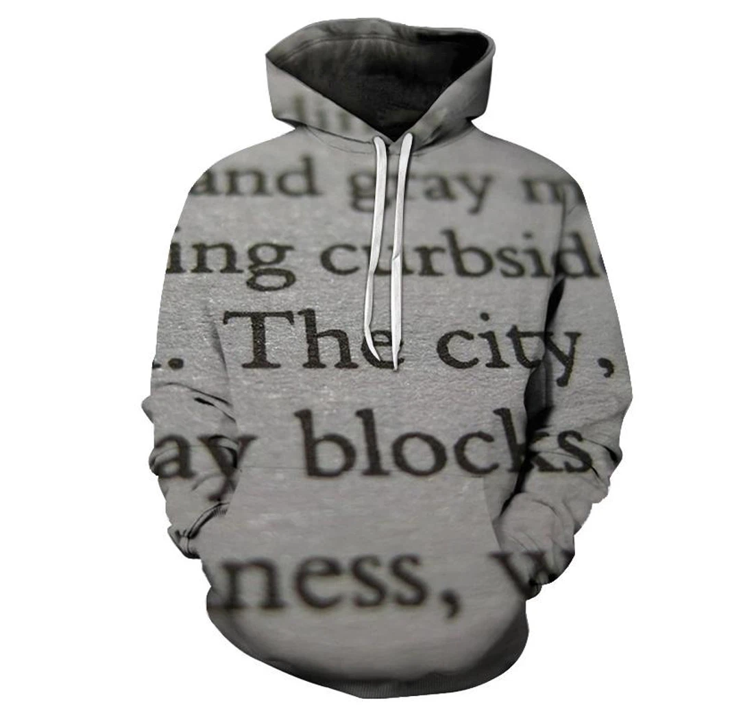 Local Newspaper - 3D Printed Pullover Hoodie