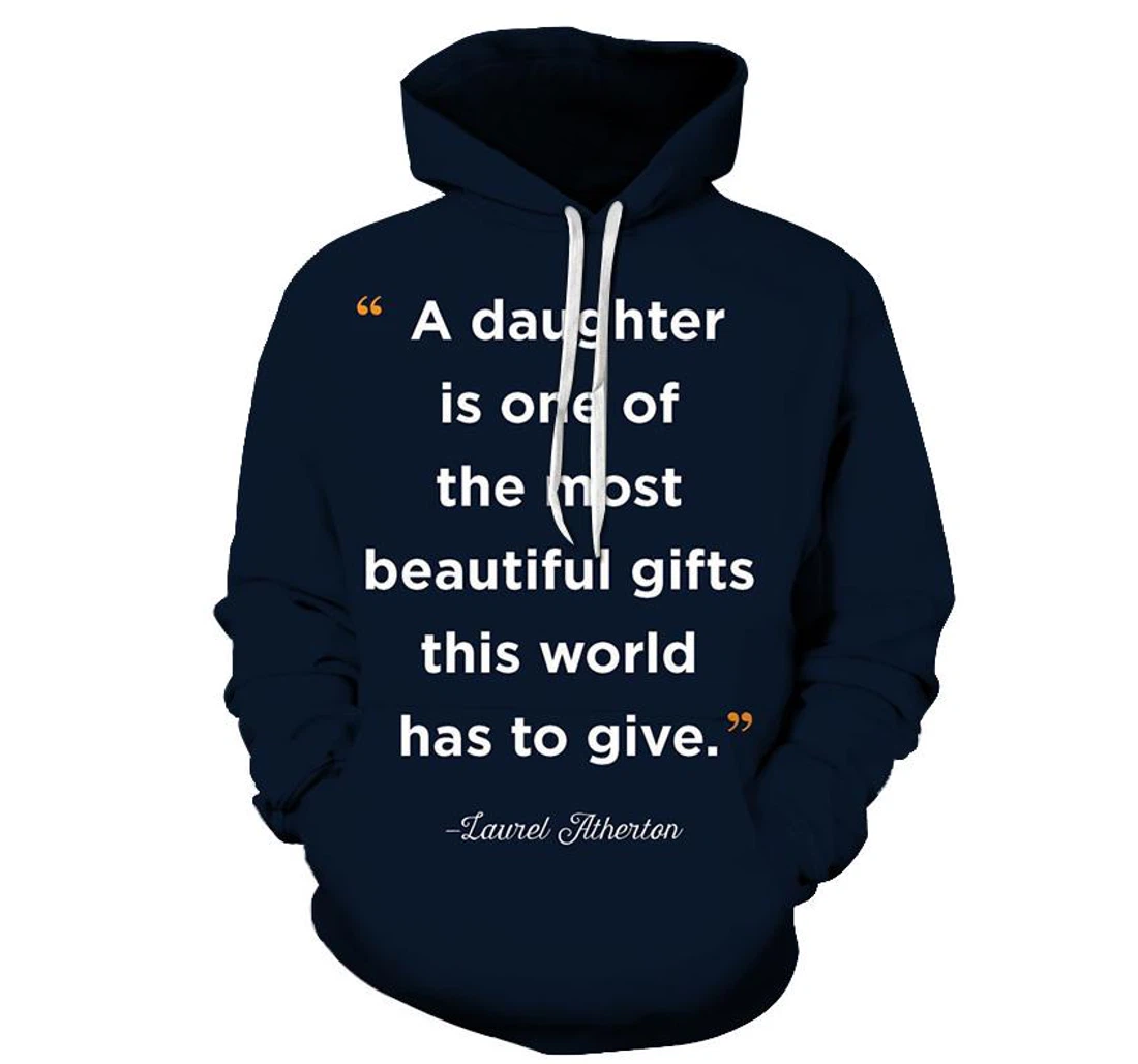 Navy Blue Mother Love - 3D Printed Pullover Hoodie