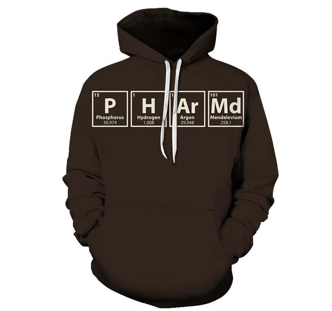 Pharma Awareness - - 3D Printed Pullover Hoodie