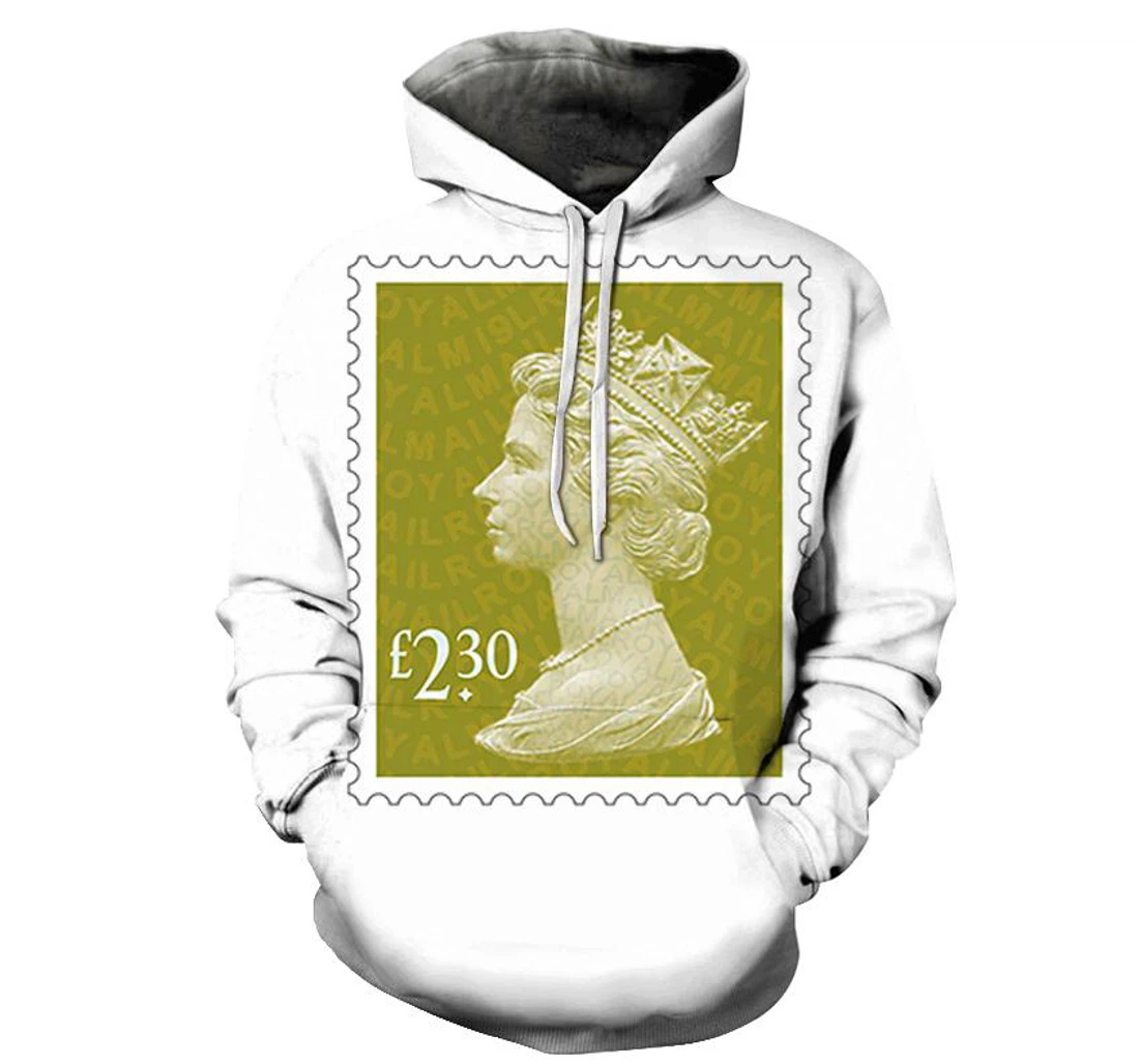 Green Stamp - 3D Printed Pullover Hoodie