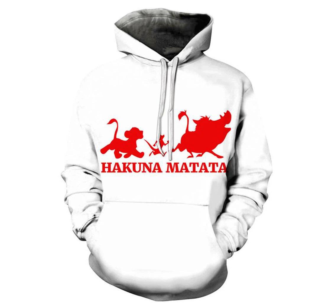 Hakuna Matata - 3D Printed Pullover Hoodie