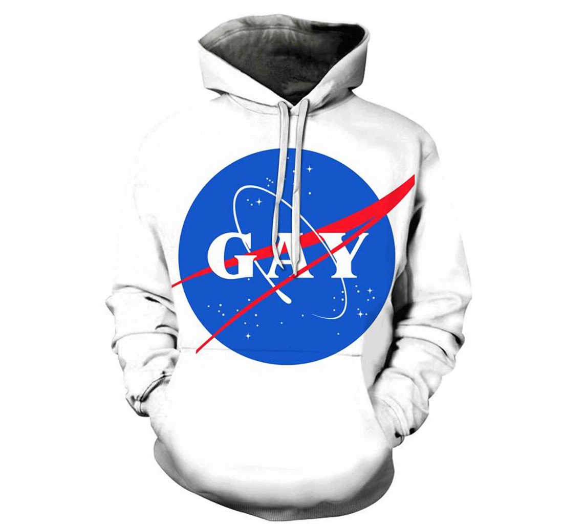 The Proud Gay - 3D Printed Pullover Hoodie