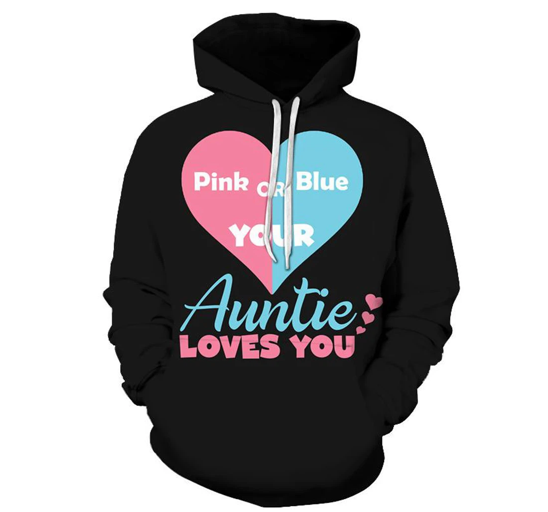 Aunty Loves You - 3D Printed Pullover Hoodie