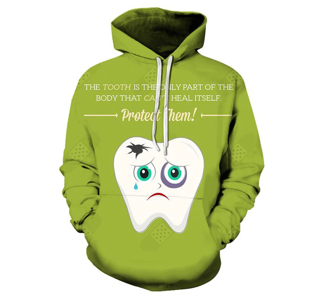 Heal The Tooth Dentist - 3D Printed Pullover Hoodie