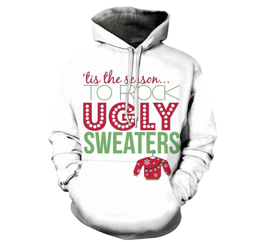 Ugly Sweaters Christmas - 3D Printed Pullover Hoodie