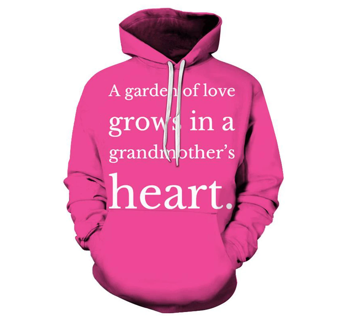 Pink Grandma - 3D Printed Pullover Hoodie