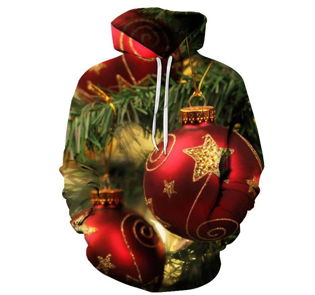 Christmas Tree Ornament - 3D Printed Pullover Hoodie