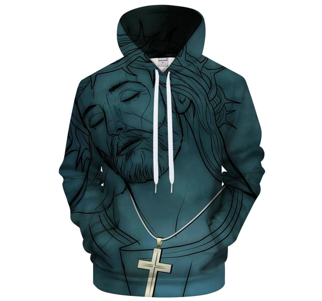 Jesus Cross - 3D Printed Pullover Hoodie