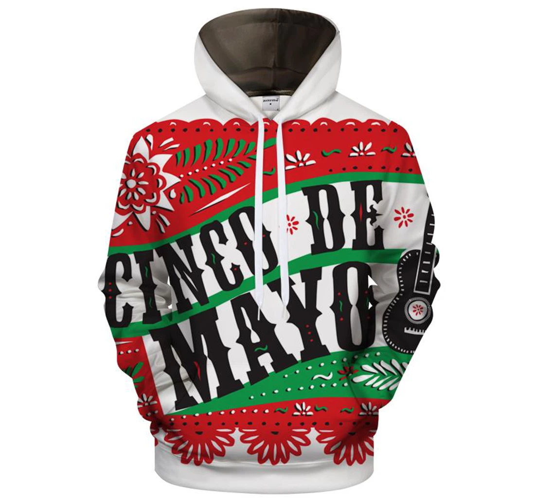 Cinco De Mayo - 3D Printed Pullover Hoodie