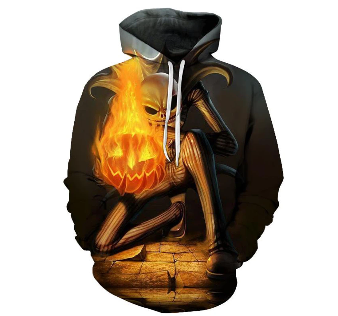 Pumpkin King The Nightmare Before Christmas - 3D Printed Pullover Hoodie