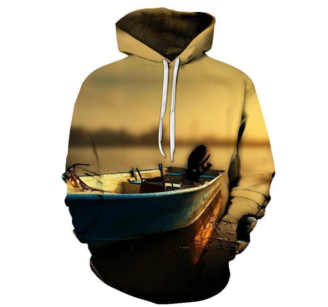 Boat - 3D Printed Pullover Hoodie