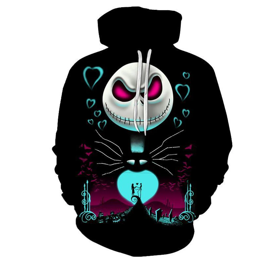 The Nightmare Before Christmas - 3D Printed Pullover Hoodie