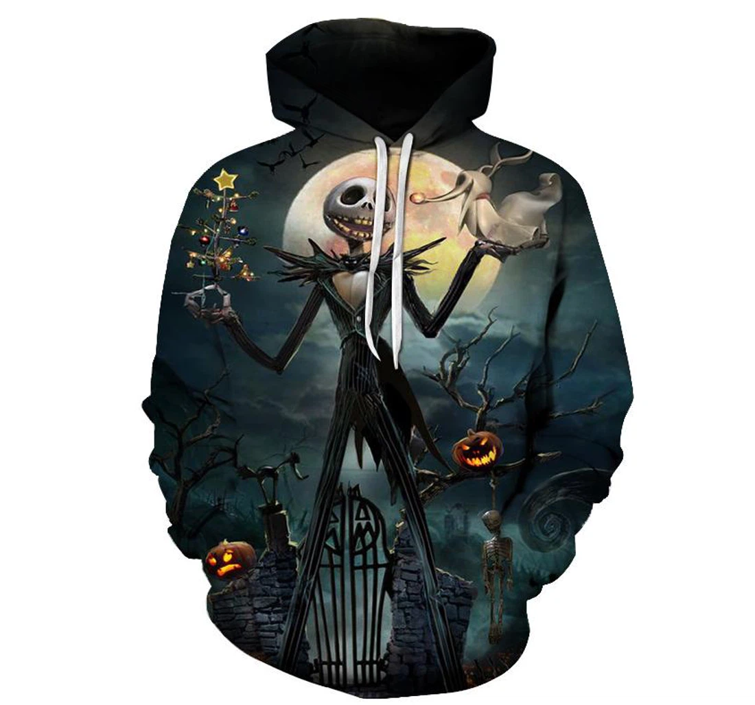Nightmare Before Christmas - 3D Printed Pullover Hoodie