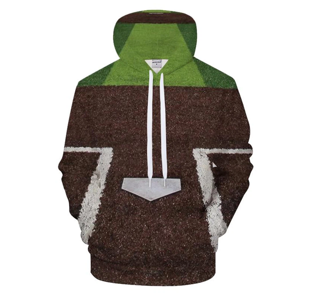Home Plate - 3D Printed Pullover Hoodie