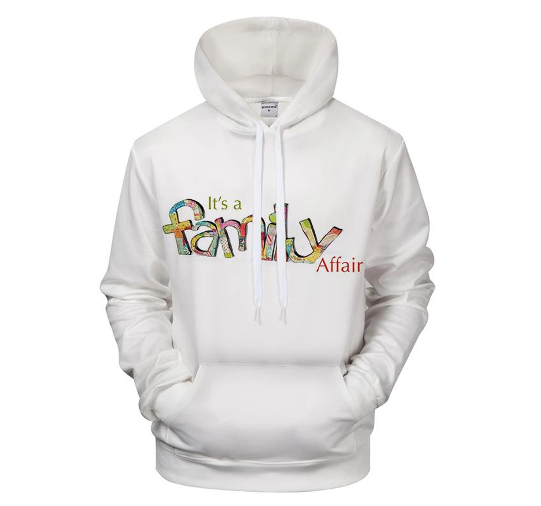 It's A Family Affair - 3D Printed Pullover Hoodie