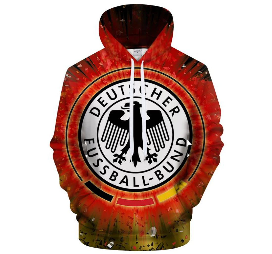 Germany Logo - 3D Printed Pullover Hoodie