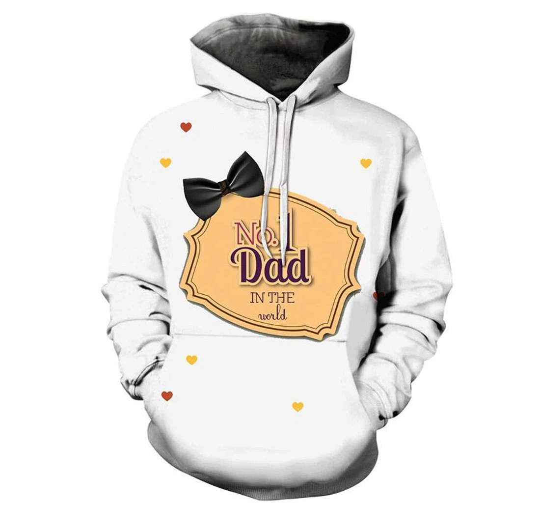 No. 1 Dad - 3D Printed Pullover Hoodie