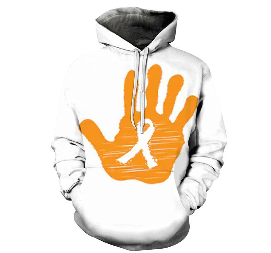 Fight Cancer Together - 3D Printed Pullover Hoodie