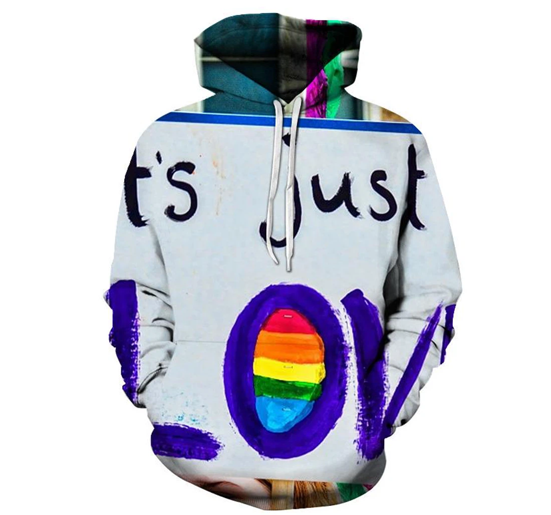 It's Just Love - 3D Printed Pullover Hoodie