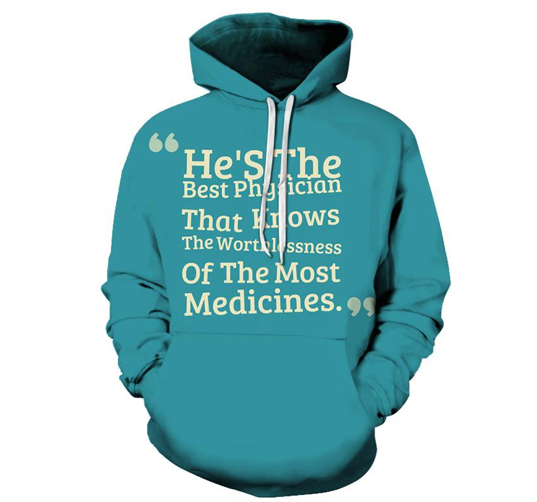 Best Physician Awareness - - 3D Printed Pullover Hoodie