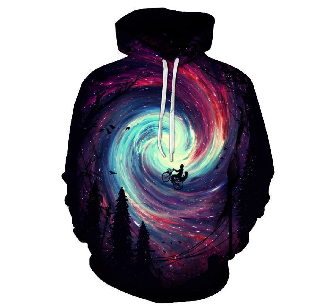 Galaxy Vortex - 3D Printed Pullover Hoodie