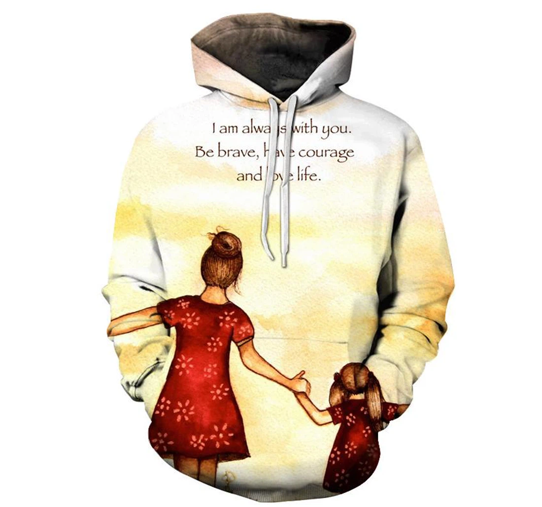 Always With You Mother Love - 3D Printed Pullover Hoodie