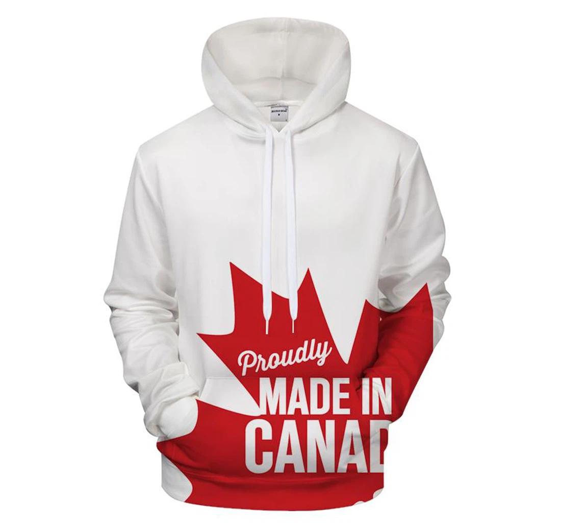 Proudly Canadian - 3D Printed Pullover Hoodie