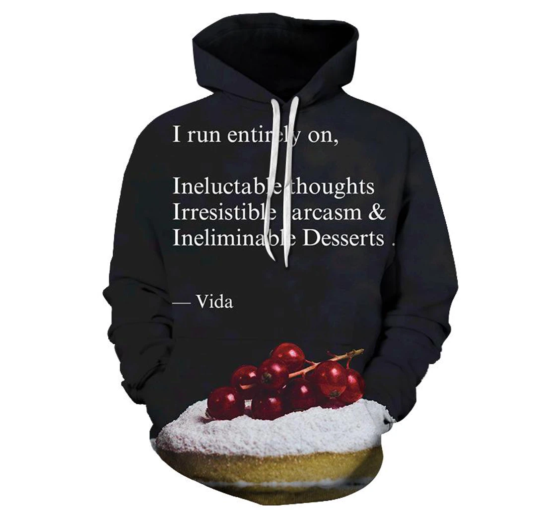 Dessert - 3D Printed Pullover Hoodie