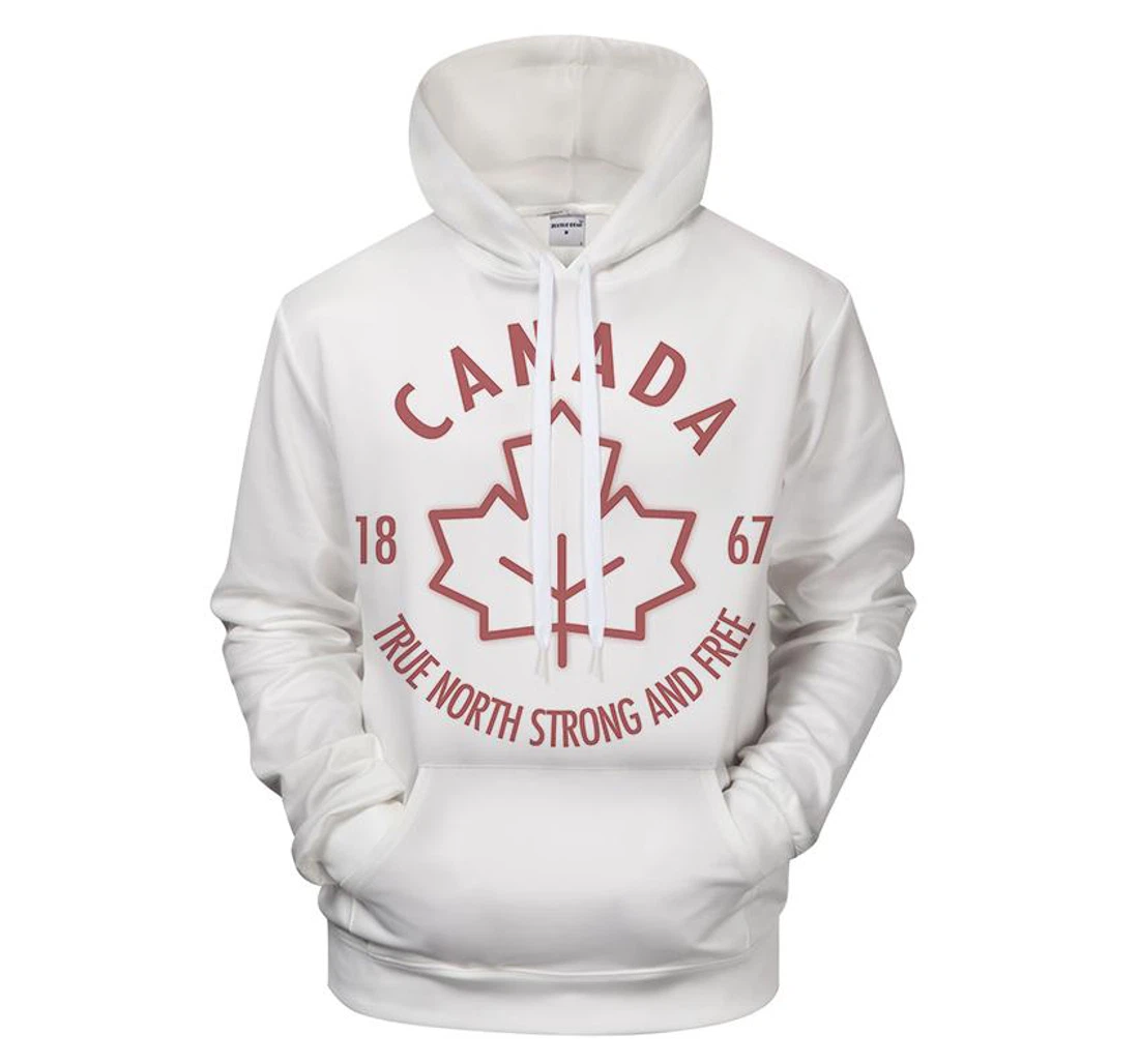 Personalized Traditional Canadian - 3D Printed Pullover Hoodie