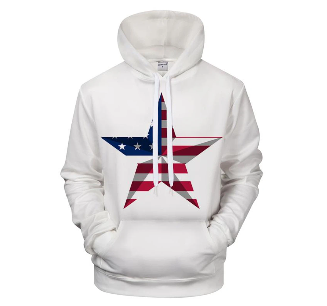 American Star - 3D Printed Pullover Hoodie