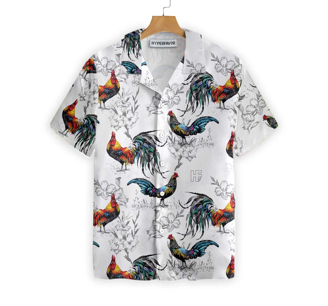 Rooters Farm Hawaiian Shirt, Button Up Aloha Shirt For Men, Women