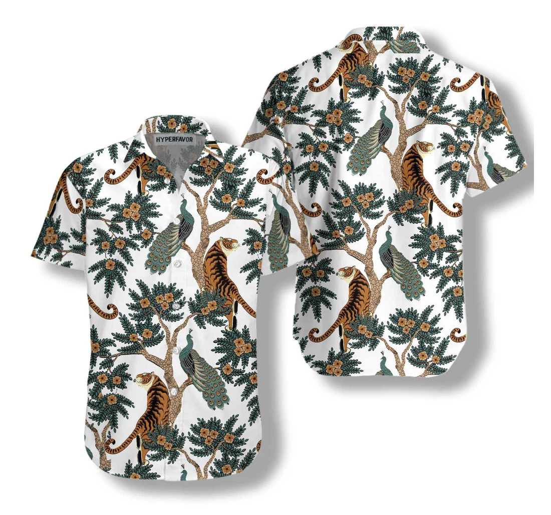 Tigers Life Hawaiian Shirt, Button Up Aloha Shirt For Men, Women