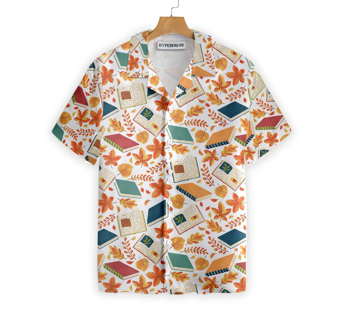 Autumn Is Time Back School Teacher Teacher And Best Gift Teachers Hawaiian Shirt, Button Up Aloha Shirt For Men, Women