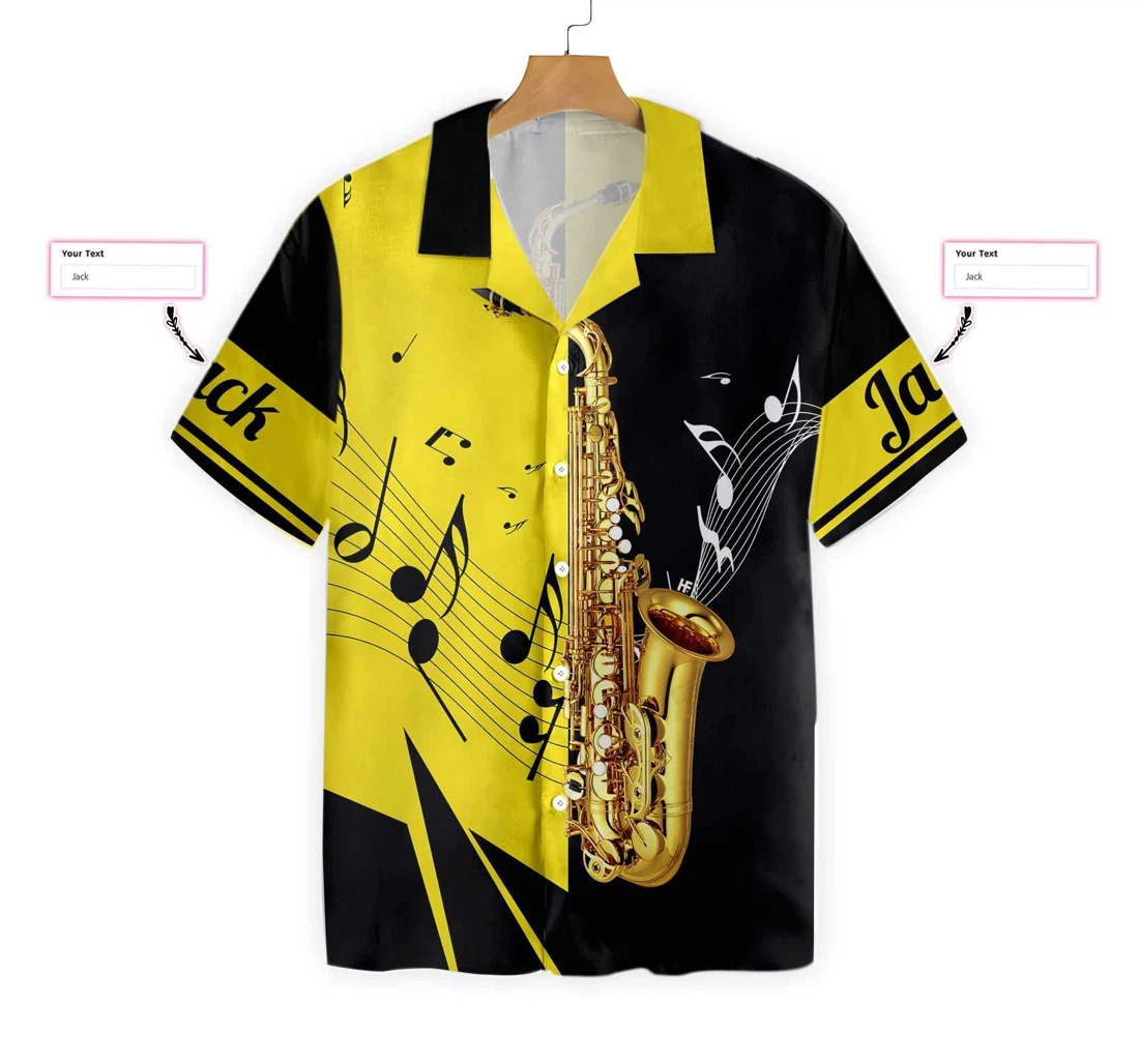 Saxophone Is My Life V1 Custom Hawaiian Shirt, Button Up Aloha Shirt For Men, Women