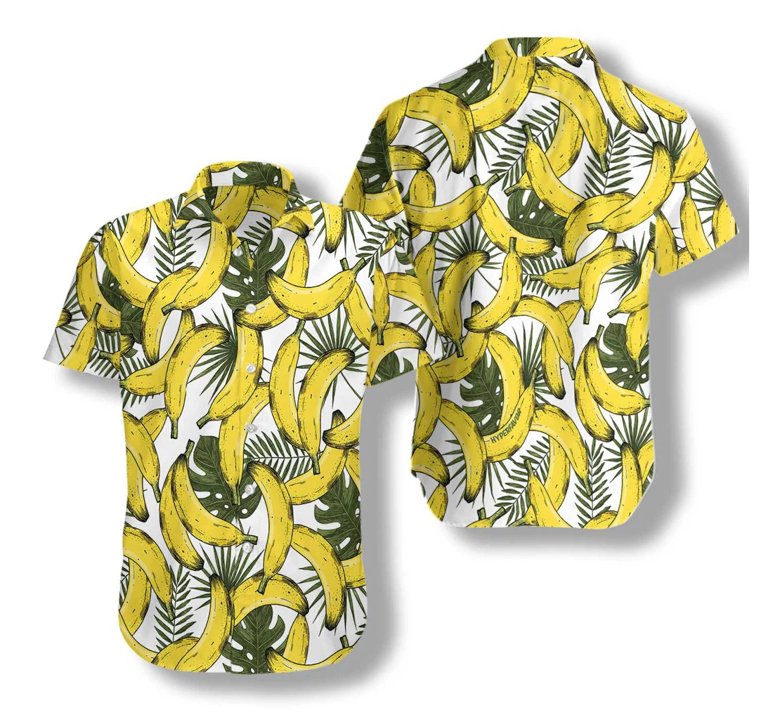 Exotic Banana Hawaiian Shirt, Button Up Aloha Shirt For Men, Women