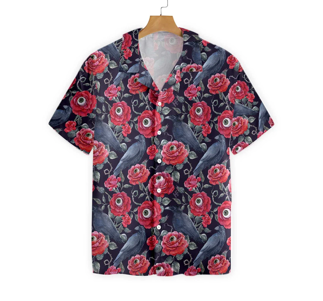 Halloween Darkness Hawaiian Shirt, Button Up Aloha Shirt For Men, Women