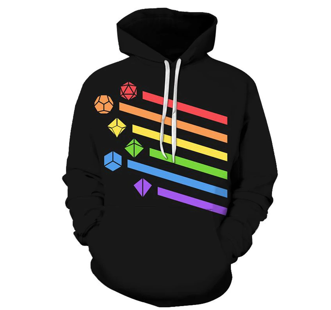 The Pride Rays - 3D Printed Pullover Hoodie