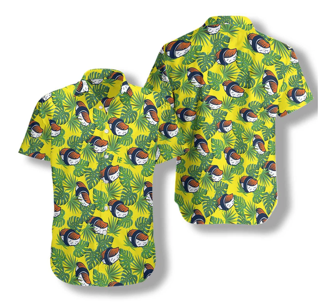 Sushi Food V1 Hawaiian Shirt, Button Up Aloha Shirt For Men, Women