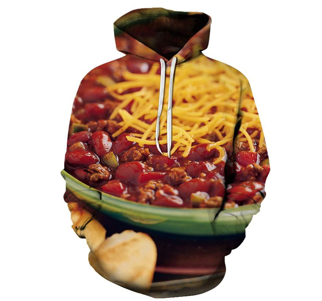 Freshly Made Chillis - 3D Printed Pullover Hoodie
