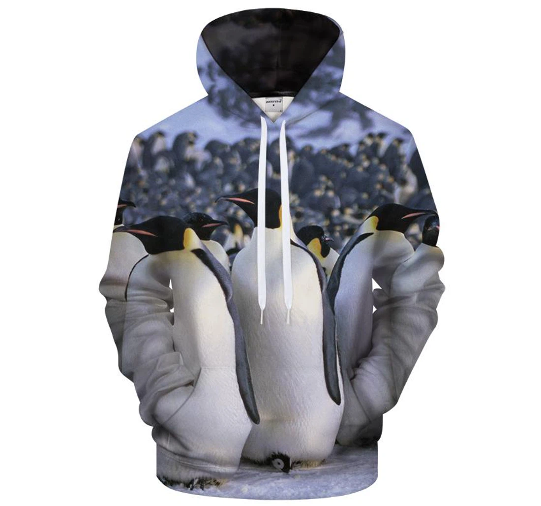 Penguin - 3D Printed Pullover Hoodie