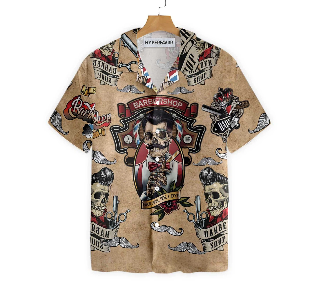 My Life As A Barber Hawaiian Shirt, Button Up Aloha Shirt For Men, Women