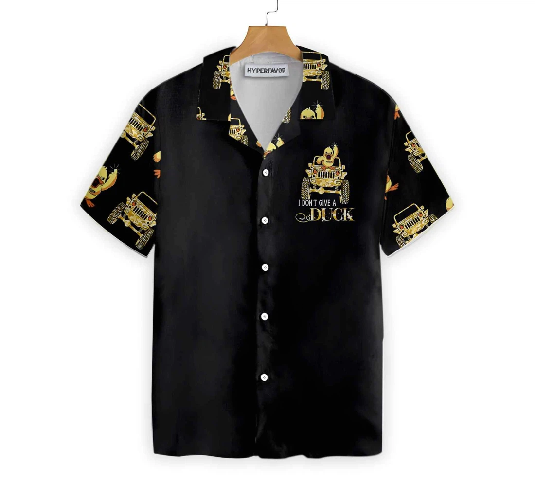I Don't Give A Duck Hawaiian Shirt, Button Up Aloha Shirt For Men, Women