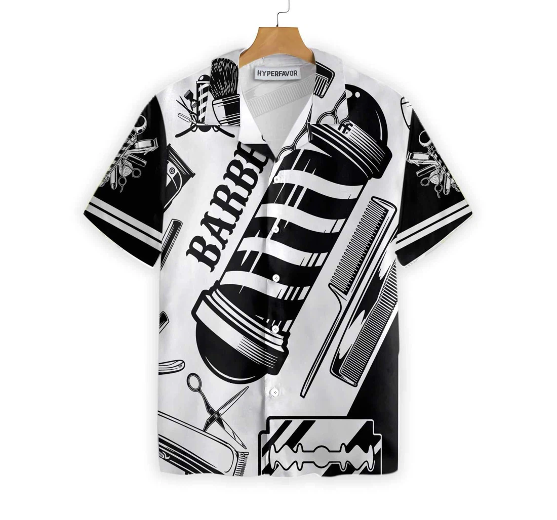 Barber Is My Life Hawaiian Shirt, Button Up Aloha Shirt For Men, Women