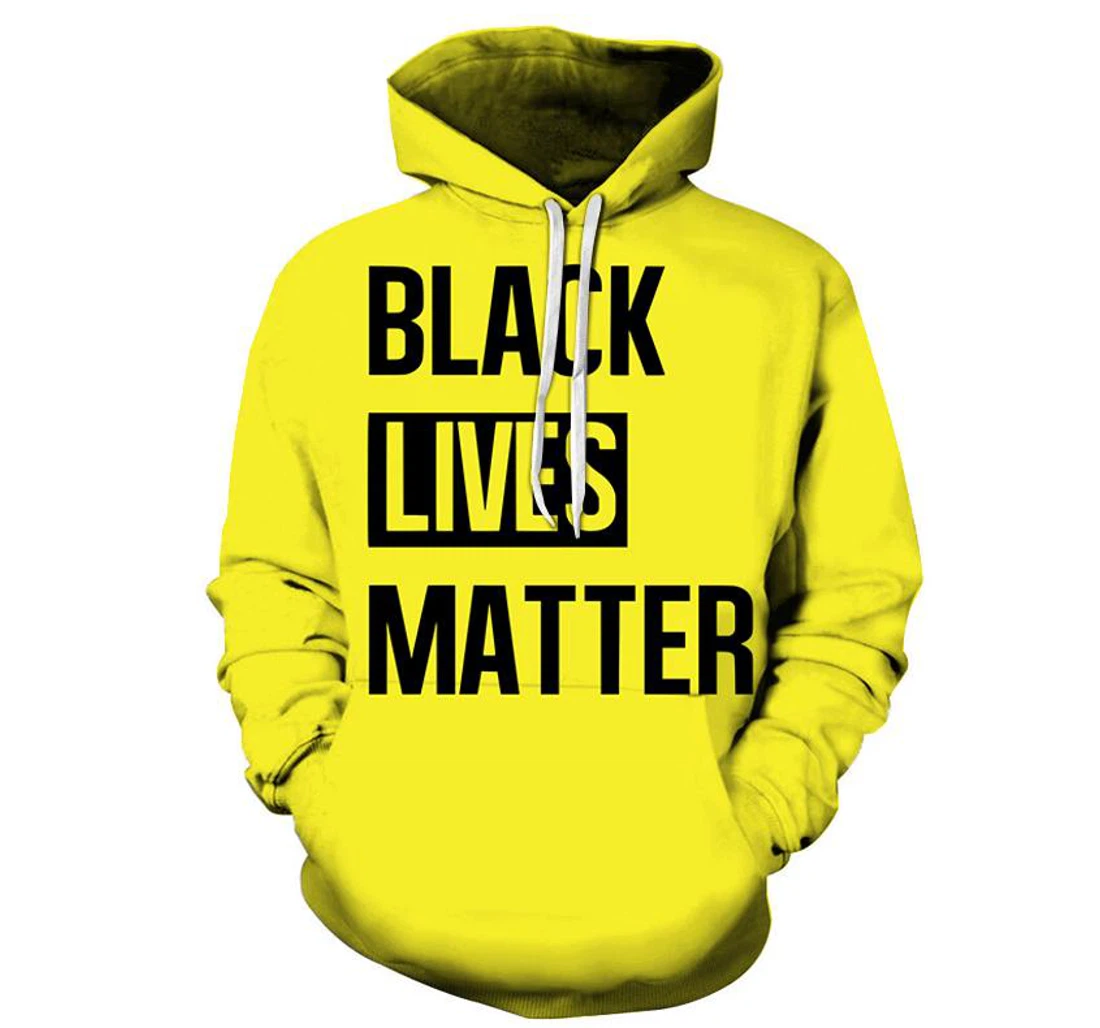 Yellow Lives Matter - 3D Printed Pullover Hoodie