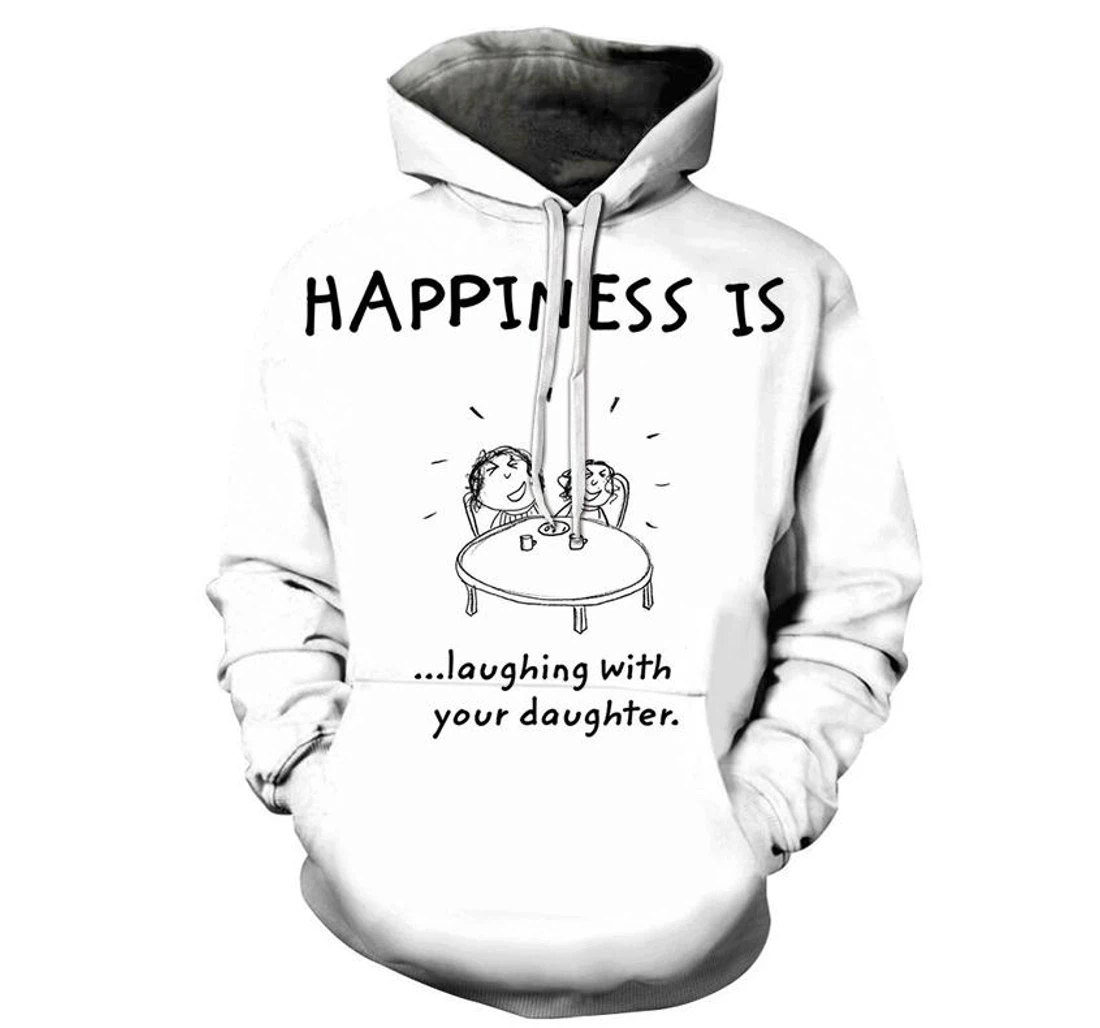 Happiness Is Mother Love - 3D Printed Pullover Hoodie