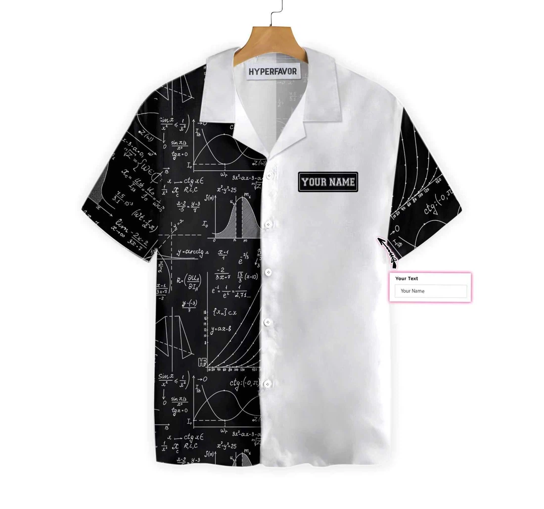 Math Teacher Gifts Custom Teacher And Best Gift Teachers Hawaiian Shirt, Button Up Aloha Shirt For Men, Women