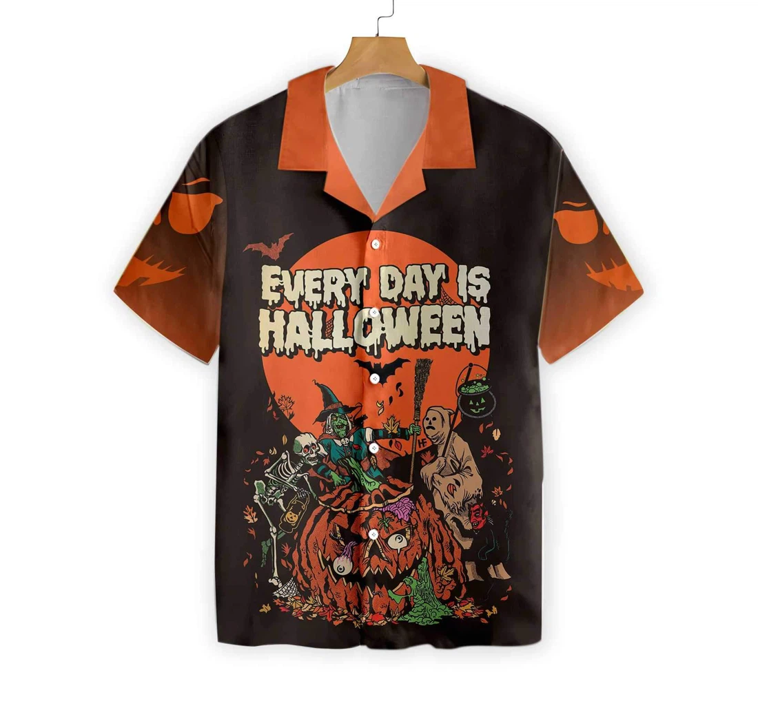 Everyday Is Halloween Hawaiian Shirt, Button Up Aloha Shirt For Men, Women
